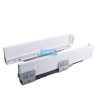 China Smooth And Slide Rolling ROEASY Soft Close Buffet Box Drawer Tandem Slide for sale