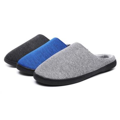 China Warm Breathable Tweed Felt Slippers Factory Supply Upper Thick Indoor Winter Soles Recyclable For Men's OEM Support Felt Suede Indoor Outdoor for sale