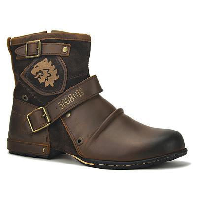 China Fashionable Ankle High Thermal British Men's Work Retro Motorcycle Boots For Sale for sale