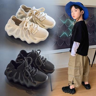 China Wholesale Flat Lightweight Children's Flat Children's Girls Sports Sneaker Toddler yeezy350v2 Style Casual Walking Shoes for sale