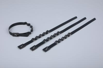 China Corrosion Resistant Black Color 400mm Magnetic Cable Ties Cable Straps Twist Link for sale