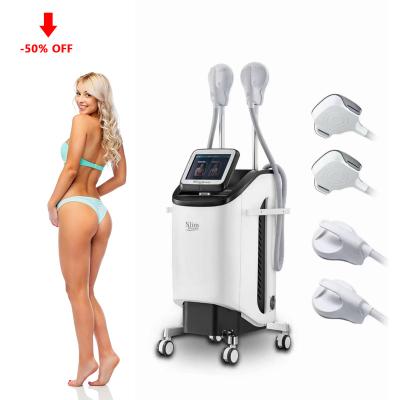 China Weight Loss 10 Tesla Fat Burning 4 Handles EMS Muscle Stimulation Body Sculpt Machine for sale