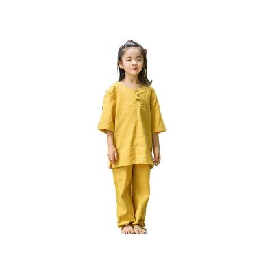 China 2 pcs shirts and pants suit Chinese traditional clothing, children's Hanfu clothing, comfortable cotton and linen for sale