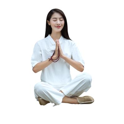 China Chinese Shirts And Pants 2 Pcs Suit Ladies Meditation Yoga Suit Clothing for sale