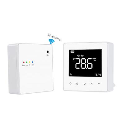 China Modern RF WiFi Wireless Floor Water Gas Boiler Room Programmable Electric Heating Smart Thermostat for sale