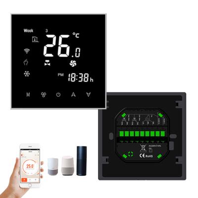 China OEM modern hvac modbus wifi fan coil smart programmable thermostat controller 220v for sale