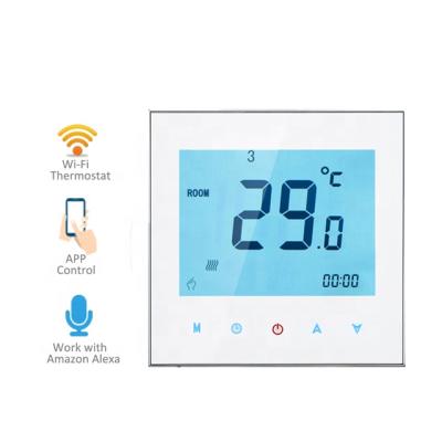 China Modern LCD Display Touch Screen Thermostat Temperature Controller for Floor Heating for sale