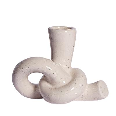 China Home decoration hotel decoration Nordic Home Decorative Candle Holder Christmas Decoration Candle Stick Holder Ceramic Candlestick Holders for sale