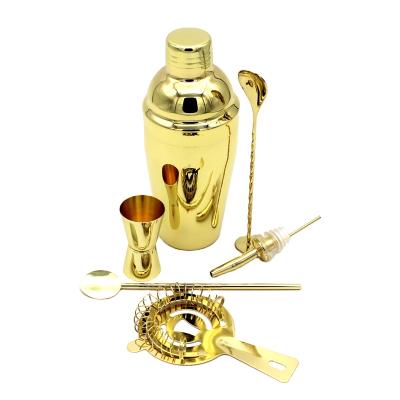 China Agriculture Good Quality Cocktail Shaker Set With Laser Logo For Wine Promotion Gift Set for sale