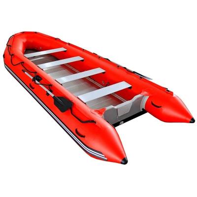 China Fishing/Racing/Rescure CE Approved High Quality Aluminum Floor Inflatable Rowing Boats For Fishing for sale