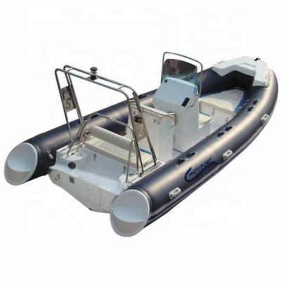 China PVC 5.2m Semi Rigid Inflatable Boats , Rafting Inflatable Rib Boat for sale