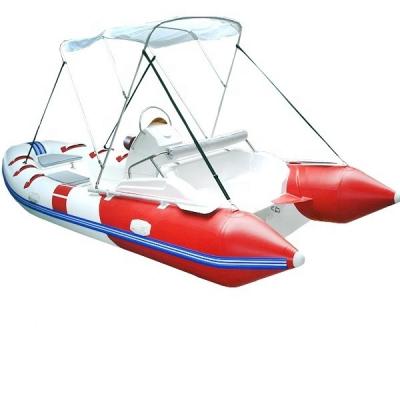 China Luxury Voyage 17ft RIB Hypalon Inflatable Fishing Row Boat For Sale for sale