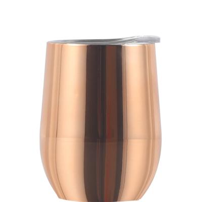 China PORTABLE 304 Stainless Steel Vacuum Tumbler With Lid Personalized Sippy Cup Egg Shape Mug for sale