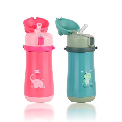 China Business Double Wall Stainless Steel Vacuum Cup With Handle Custom Logo No Vacuum Tumbler Spill Sippy Cup for sale