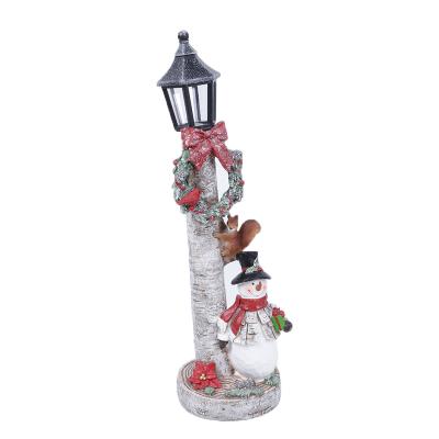 China Eco - Friendly Resin Floor Lamp LED Under Light Christmas Gifts With Snowman for sale