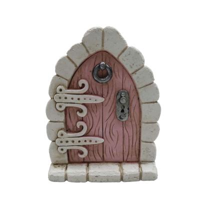 China Eco - Friendly Customized White Resin Garden Opens Fairy Door For Decoration for sale