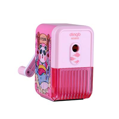 China Square color drawing pattern office and school supplies pencil sharpener desk pencil sharpener for student use 8616 for sale