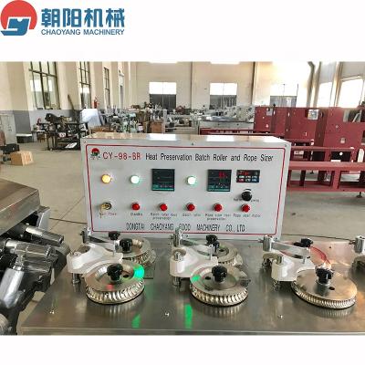 China Newest Type CANDY Chaoyang 98 Roll & Rope Sizer / Batch Type Hard Candy Machine /candy production line for sale