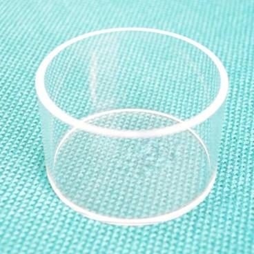 China High Transparent Quartz Cuvettes For Spectrophotometer , Spectrophotometer Parts Big Round Shape for sale