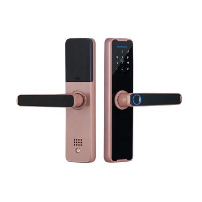 China Hot 2022 Fingerprint Recognition Tuya Smart Door Lock For Home Security HF-K7 HF-K7 for sale