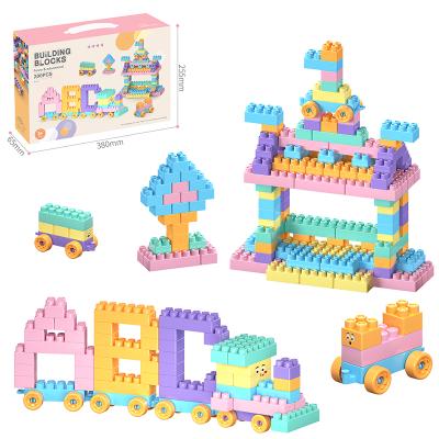 China Spinning Gear Blocks 200PCS Baby Big Particles Plastic Building Block Children Educational Plastic Building Blocks Toys for sale