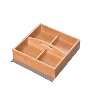 China Durability Bamboo Nut Box Portable Snack and Candy Organizer Storage Box Sundries Box for sale