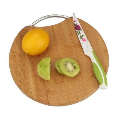 China Household Sustainable Round Bamboo Rolling And Cutting Board Kitchen Chopper for sale