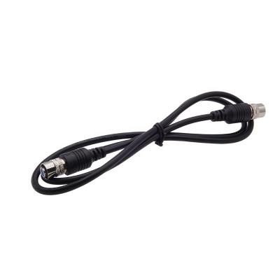 China Aviation 2 Meter Length XS8 Series Aviation Plug Cord 3 Core Female To Female Black Common Wire 4mm Fine Copper Common Cable for sale