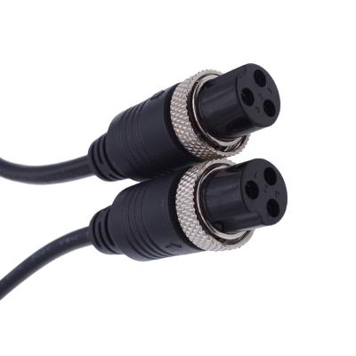 China AVIATION 3 Core UL 2464 Single Head 22AWG Male Joint Cord PVC Aviation Connector Wire Support Black Custom 5.1mm OD for sale