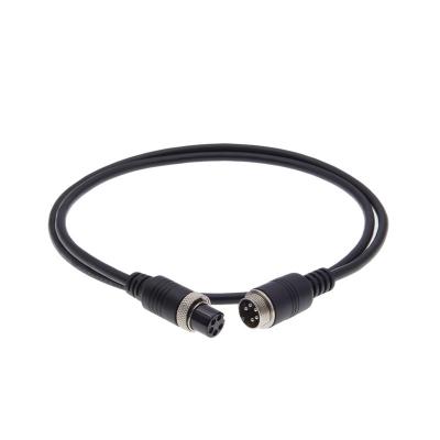 China Aviation source suppliers wholesale 5 core male to female common black PVC five pin wire plug aviation straight circular cable for sale