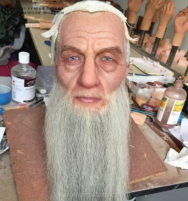 China Movie Character Star Gandalf Wax Statue China Silicone Sculpture for sale