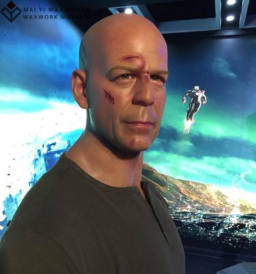 China China Celebrity Stock Number Bruce Willis Silicone Wax Figure for sale