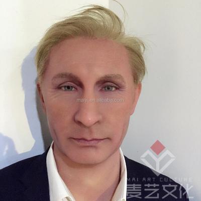 China Life size wax silicone figure lifelike lifelike Putin statue Europe tall sculpture man for sale