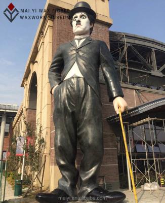 China Life Size China Comedians Celebrity Chaplin Resin Fiberglass Figure for sale