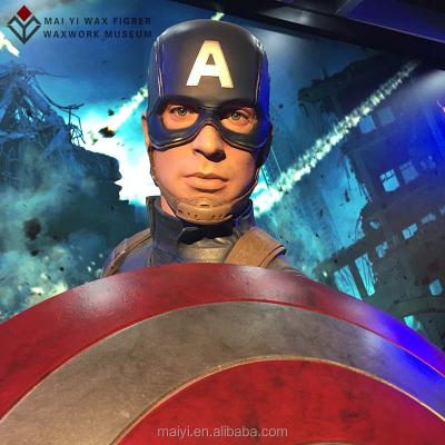 China China Simulated Pop Character American Captain Silicone Statue Custom Wax Action Figure for sale