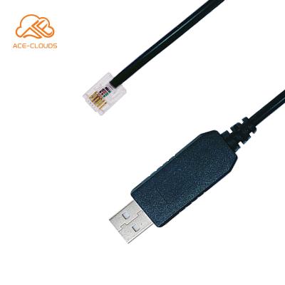 China FTDI RS232 UART TTL 2.0 RS232 Oxygen Free Copper USB Conversion To RJ11 Cable Adapter Te koop