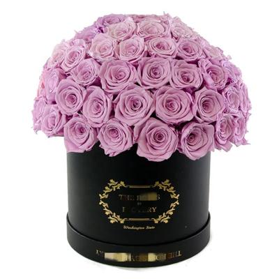 China Best Fashion Durable Preserved Welcome Rose Flower Arrangement Home Decor Flower Infinity Roses Gifts Dome Rose Box for sale