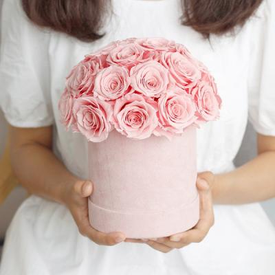 China Premium-Quality Real Roses Long Lasting Luxury Flower Arrangements Dome Shape Infinity Roses Preserved Roses In Gift Box for sale