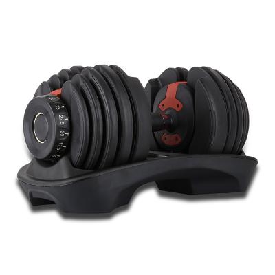 China Commercial Hot Gym Equipment Unified Weight Gym Adjustable Dumbbell Dumbbell 40 Kg Set for sale