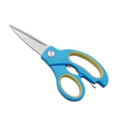 China PP+TPR Food Grade Kitchen Stainless Steel Sharpening Scissors With Plastic Handle for sale