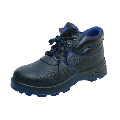 China Hot Selling Anti-skid Industrial Protective Steel Cowhide Toe Safety Shoes Leather Men Work Boot for sale