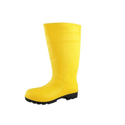 China Fashion Trend CE Approved Anti Puncture Steel Toe Industries Construction Rain Boots Women Custom Men Fishing Boots for sale