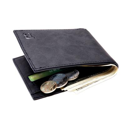 China Fashion anti-theft small wallets men coin bag zipper card holder purse money short slim male wallet for sale