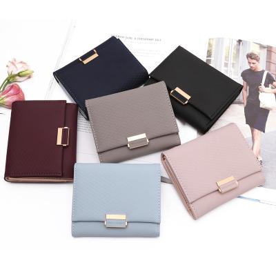 China Anti-theft luxury feminine women leather purse plaid wallet ladies hot change card holder invent small purses for girls for sale