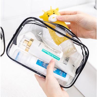 China Fashion 1PCS Waterproof Makeup Storage Bag Women Bag PVC Travel Bag Organizer Clear Beauty Case Transparent Cosmetic Wash Toiletry Bag for sale