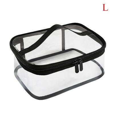 China 1PCS PVC Travel Makeup Toiletry Cosmetic Bag Pouch Wash Pouch Clear Transparent PVC Zipper Bag for sale