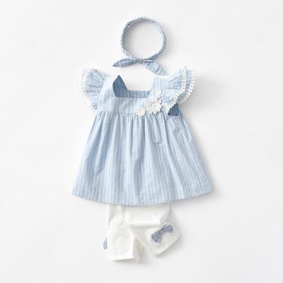 China 2021 Business Fashion Square Antibacterial Warm Collar One Year Beautiful Baby Dress Dresses Princess Skirt Girl Summer Dresses For Babies for sale