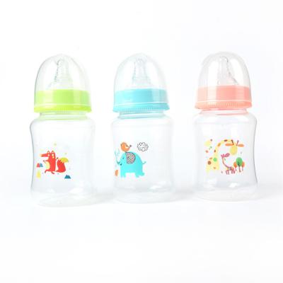 China Food Grade 150/250/320ml BPA Capacity PP Wide Neck Hands Free Baby Bottle for sale