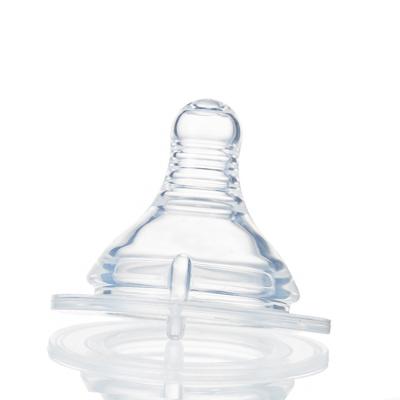 China BPA Free Wholesale Natural Transparent Wide Neck Food Grade Baby Bottle Nipple for sale