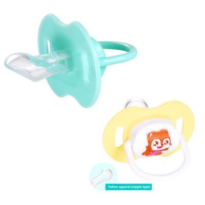 China Wholesale Baby Pacifier Silicone Cartoon Pacifier Newborn Baby Comfort Sleep Pacifier with Cover for sale